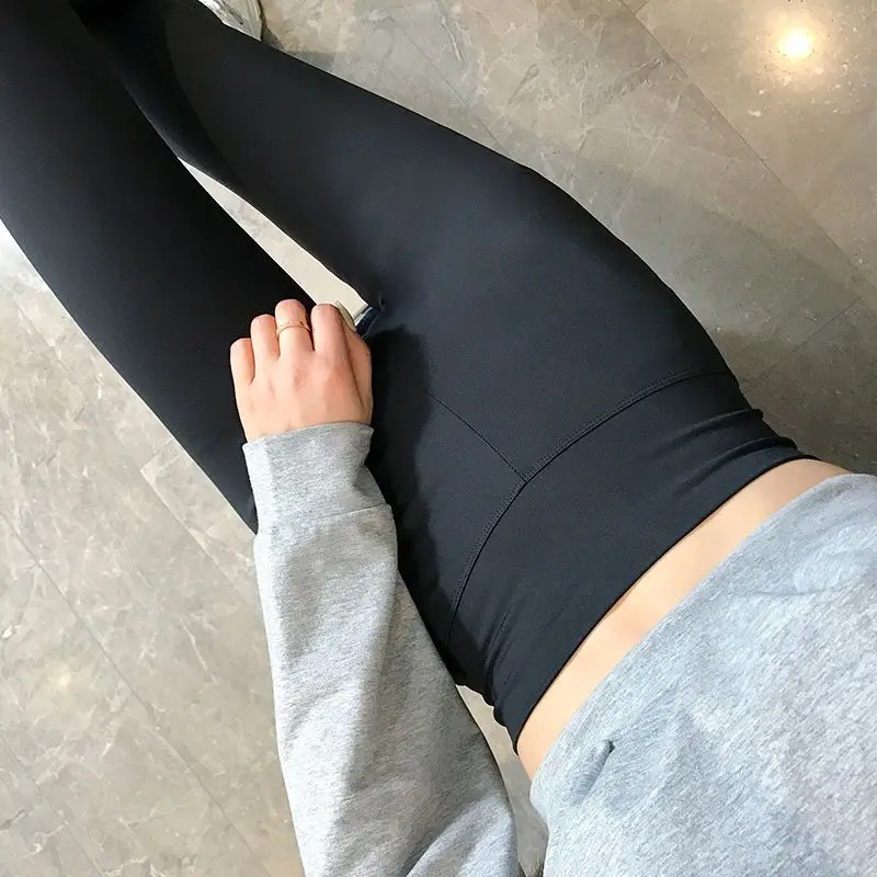 المرأة طماق السراويل Skintight البطن الورك رفع التخسيس أنيق فضفاض قليلا منقوشة داخلي خط المشي لمسافات طويلة الخطوط الطويلة الأصفر Ol
