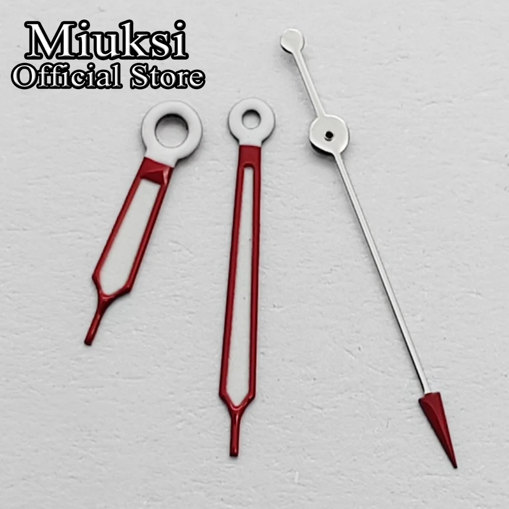 Miuksi VH31 rote Uhrzeiger passen zum VH31 Uhrwerk, grün leuchtendes Uhrenzubehörteil. – Detail 6