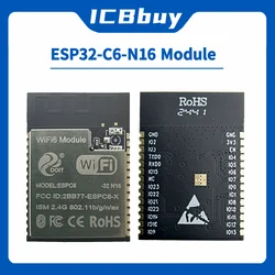 ESPC6-32 N16 Module WIFI/Bluetooth/Zigbee Compatible with ESP32-C6