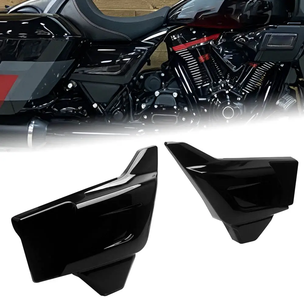 1Pair Battery Side Covers Panels Motorcycle Accessories Fit For Harley CVO Street Glide 2023 2024 2025 Street Glide Ultra 2025