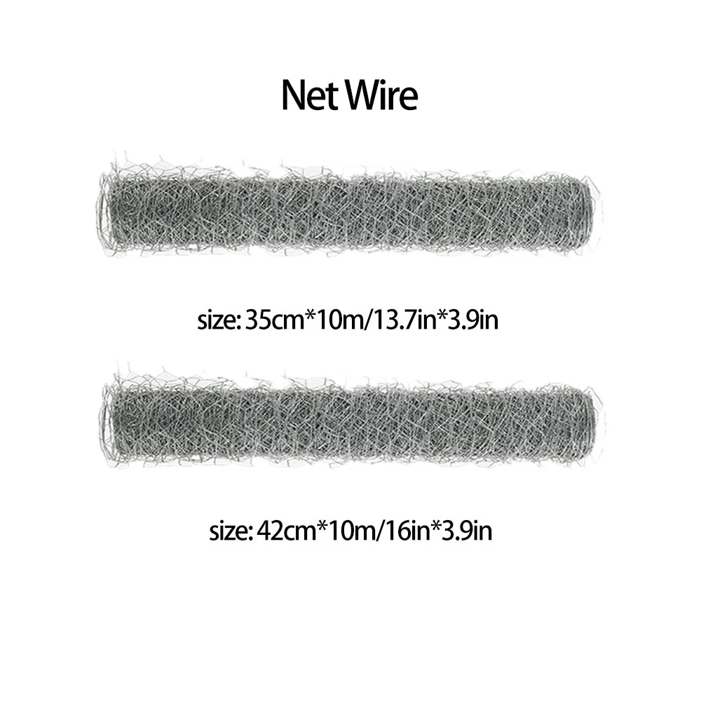 Red de alambre de Metal para pollos, conejos, aves de corral, red de protección contra cultivos, malla galvanizada Hexagonal para jardín, patio, granja