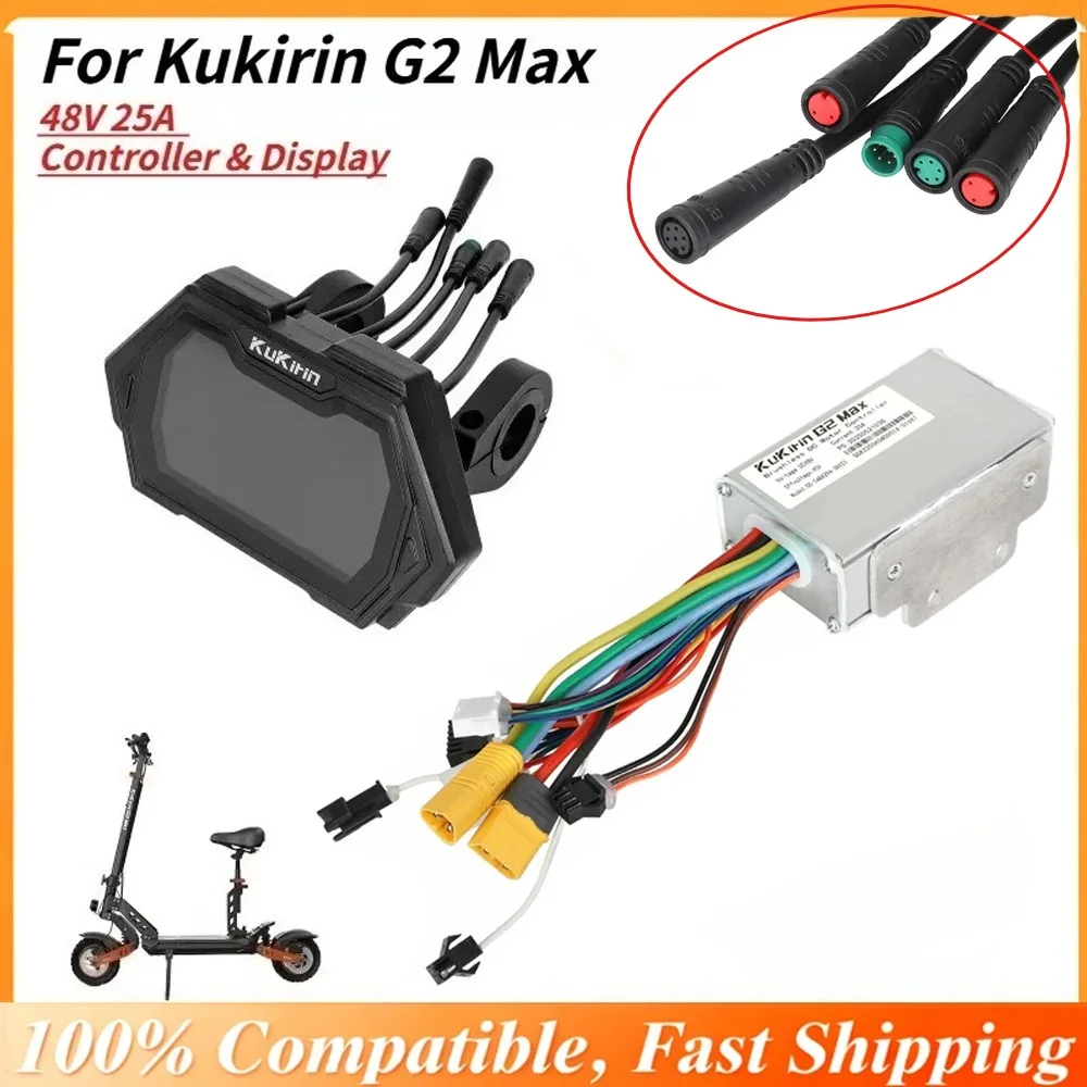 

Controller and Dashboard Display for Kukirin G2 Max Electric Scooter, 48V 25A Control Mainboard, Waterproof Dustproof Case