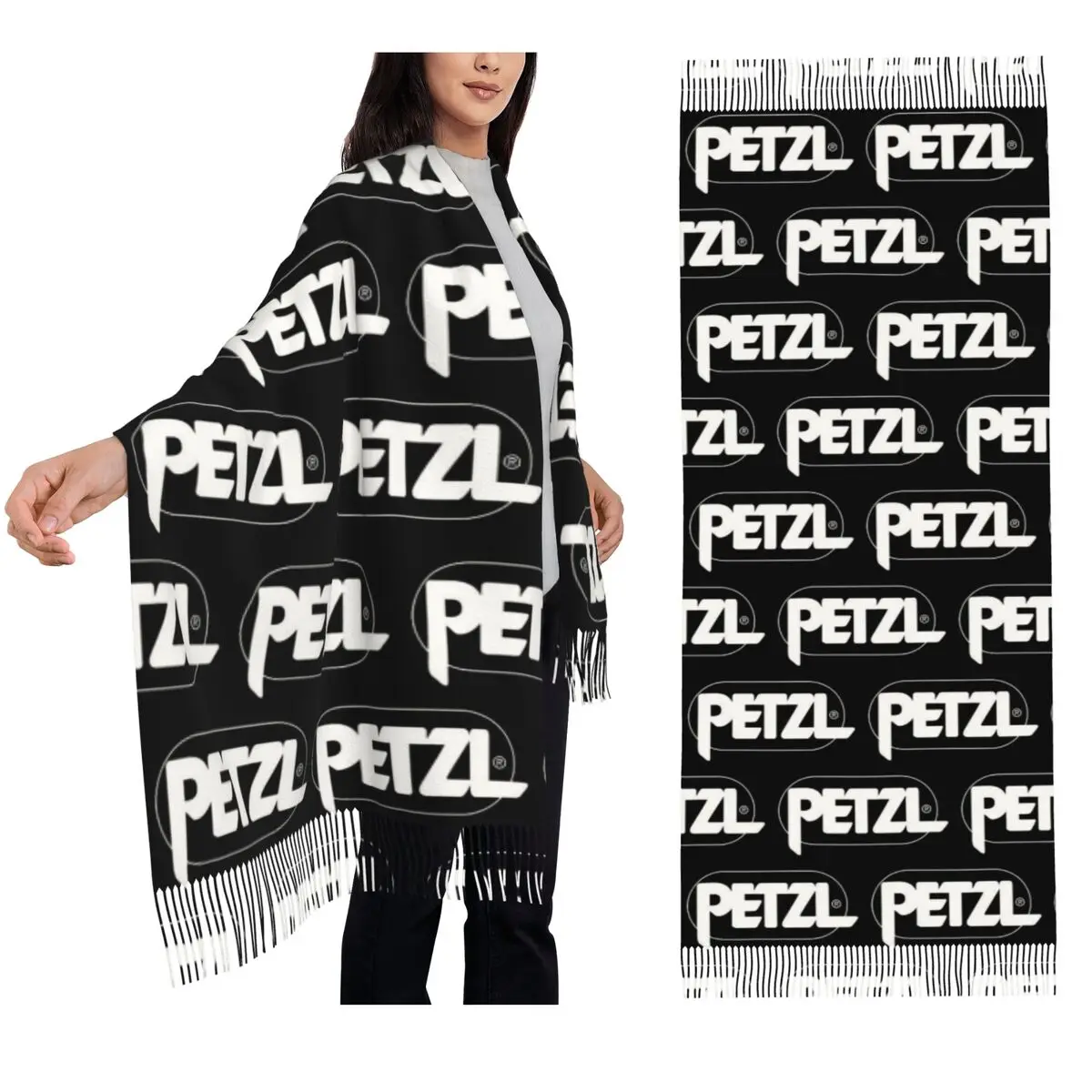 

Sport Climbing Petzl Scarf Tassel Scarves for Women Soft Warm Shawls and Wraps Large Fall Winter Shawl Wrap