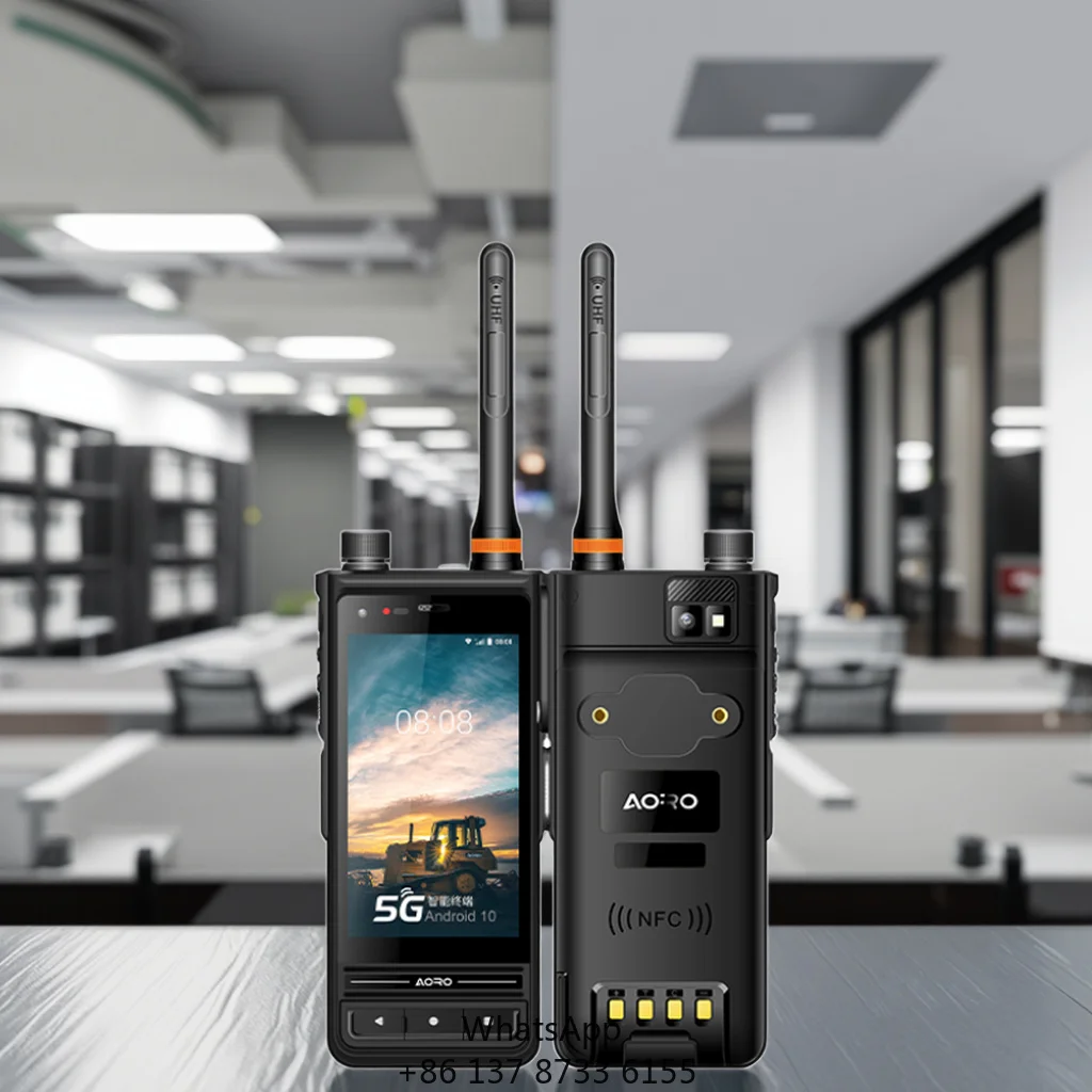 4 Inch IP68 Waterproof Rugged 5G Network Smart Mobile Phone With Walkie Talkie Radios UHF&VHF Radio