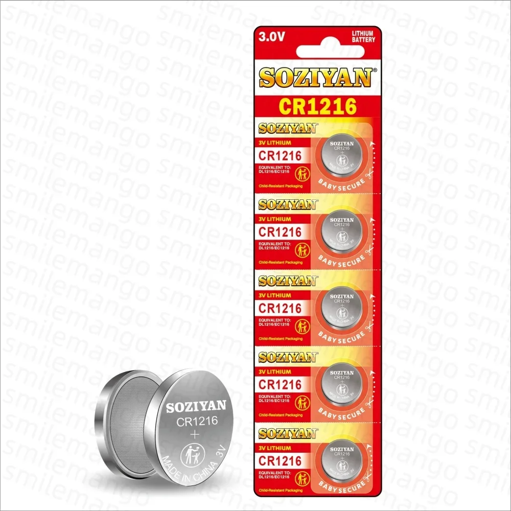 2-50PCS Button Cell Batteries CR1216 DL1216 BR1216 LM1216 ECR1216 3V Lithium Battery Coin Cells For Watch Car Toys Key