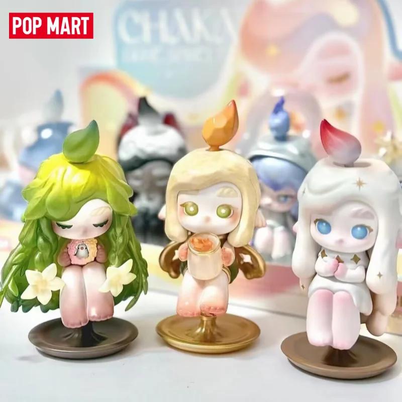 Оригинальная коллекционная фигурка POPMART Kawaii CHAKA LIGHT SPRITE Series: аниме-модель, настольное украшение, игрушка-подарок