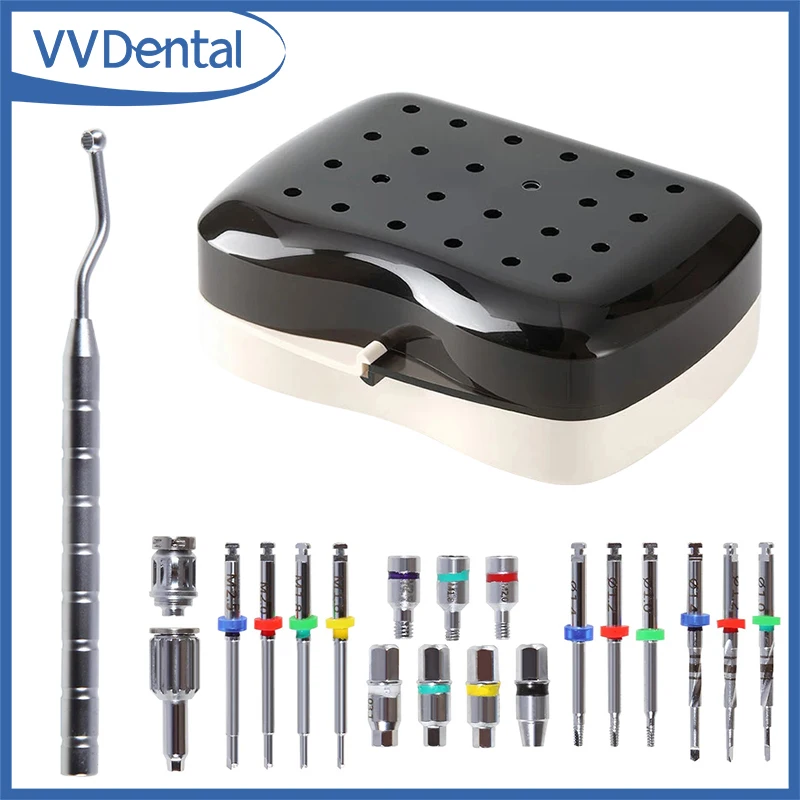 

VVDental Dental Implant Fractured Broken Screw Remover Kit Implant &Fractured Screw Removal Kit Universal Implant