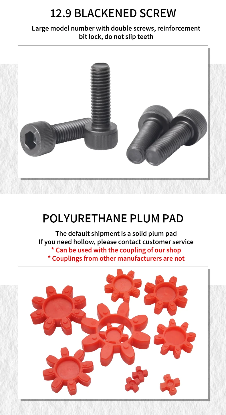 D80L90 Kupplung Aluminium Pflaume Flexible Wellenkupplung Motorstecker Innenloch 16 17 18 20 22 24 25 30 32 35 38 40 42 45 mm – Detail 9