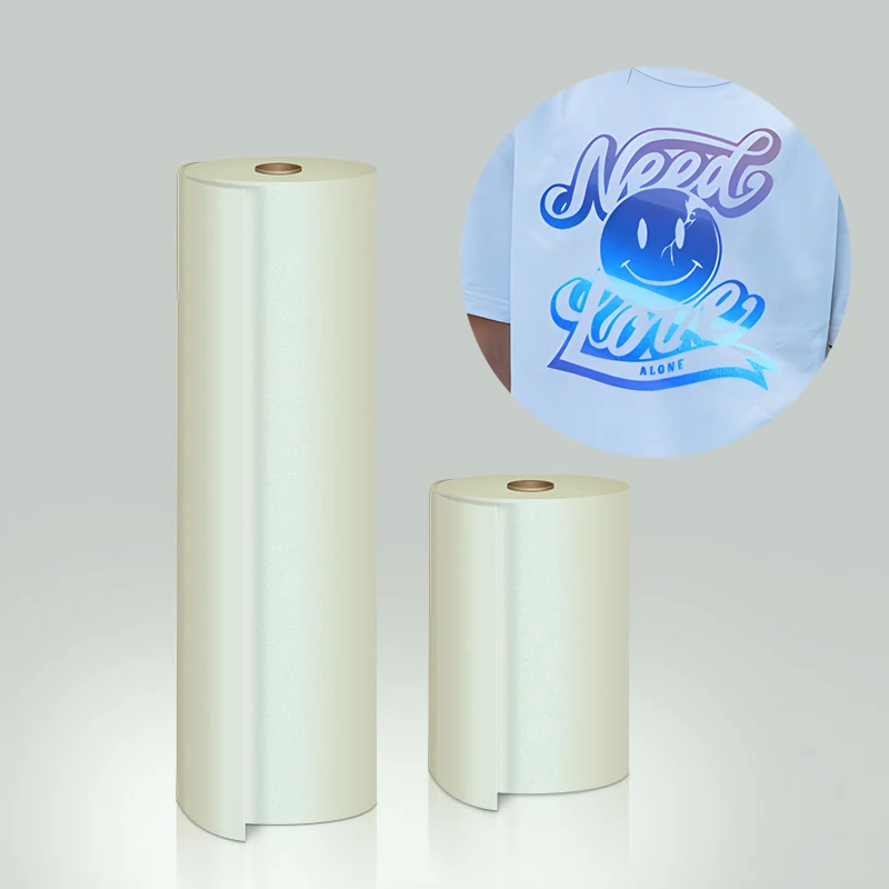 

A3 A4 30cm 60cm Waterproof Chameleon PET Rolls Film Color-Changeable DTF Printing Film for T-shirt