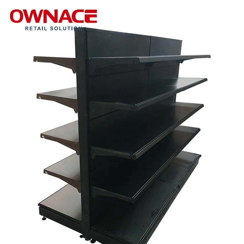 

Multi-Style Custom Heavy Metal Retail Shelf Display Supermarket Gondola Shelving Rack Shelves for Retail Store