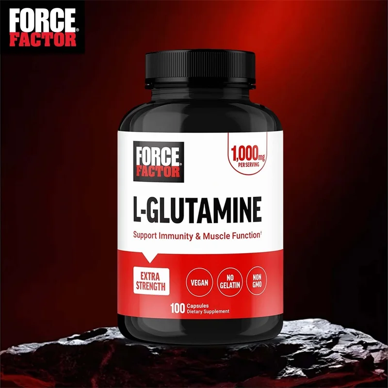 

L-Glutamine Capsules - Muscle Recovery Support, Promotes Digestive Health, Reduces Muscle Soreness & Supports Immunity