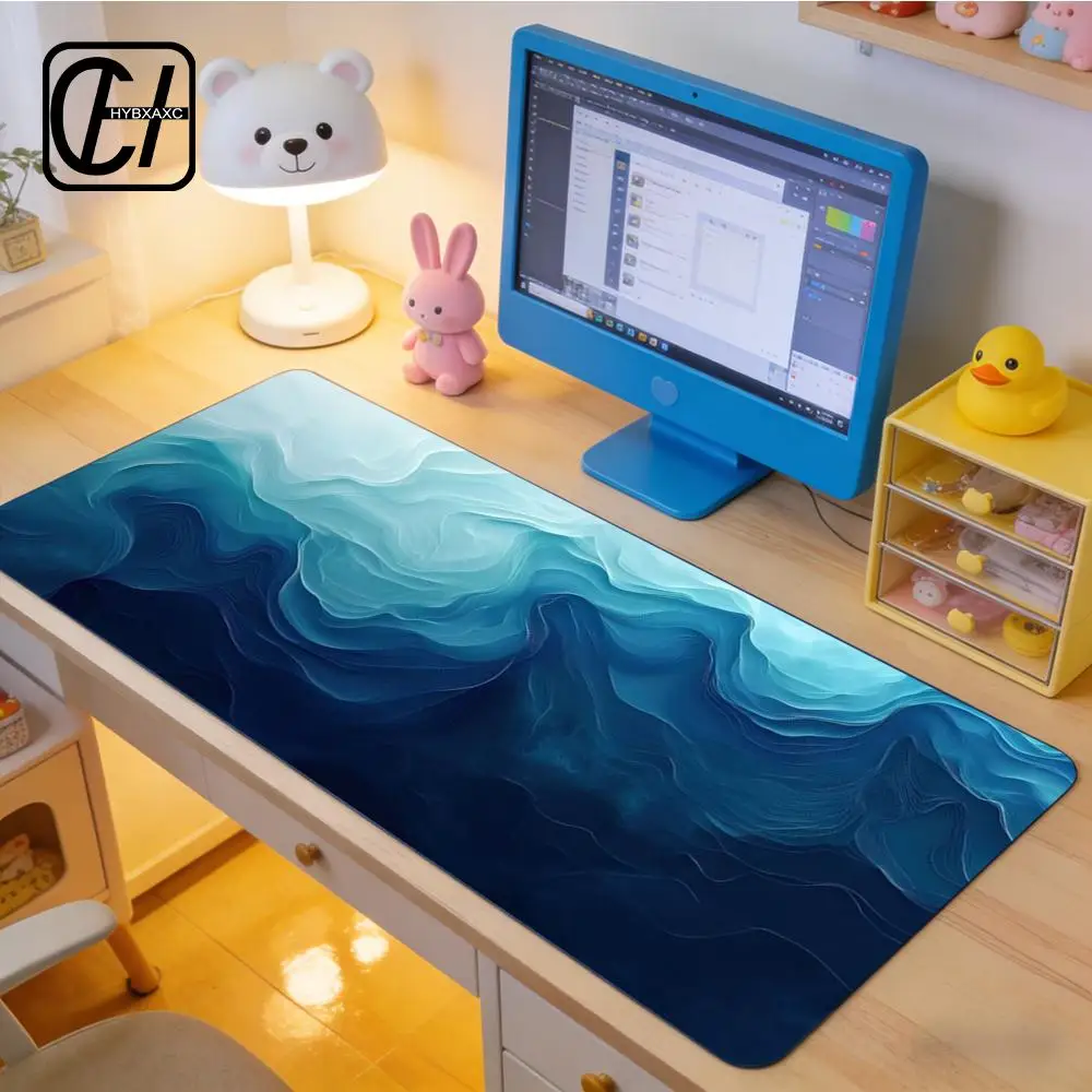 

Oil Painting Watercolor Mouse Pad Large Rubber Anti-slip PC Desk Accessories Mousepad for Office & Gamer Keyboard Mats Decor Mat
