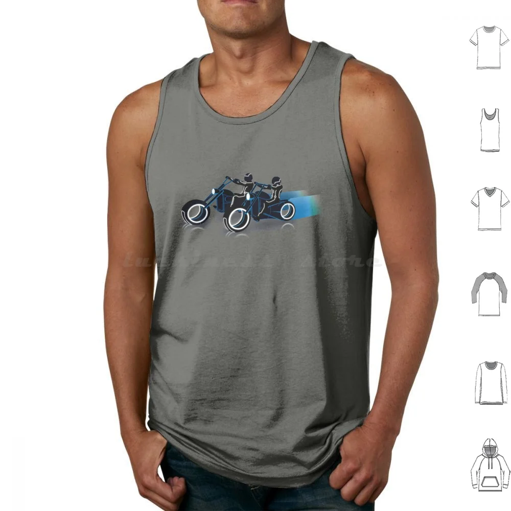 Free Software Tank Tops Vest Sleeveless Tron Easy Rider Motorbike Chopper Race Free Software
