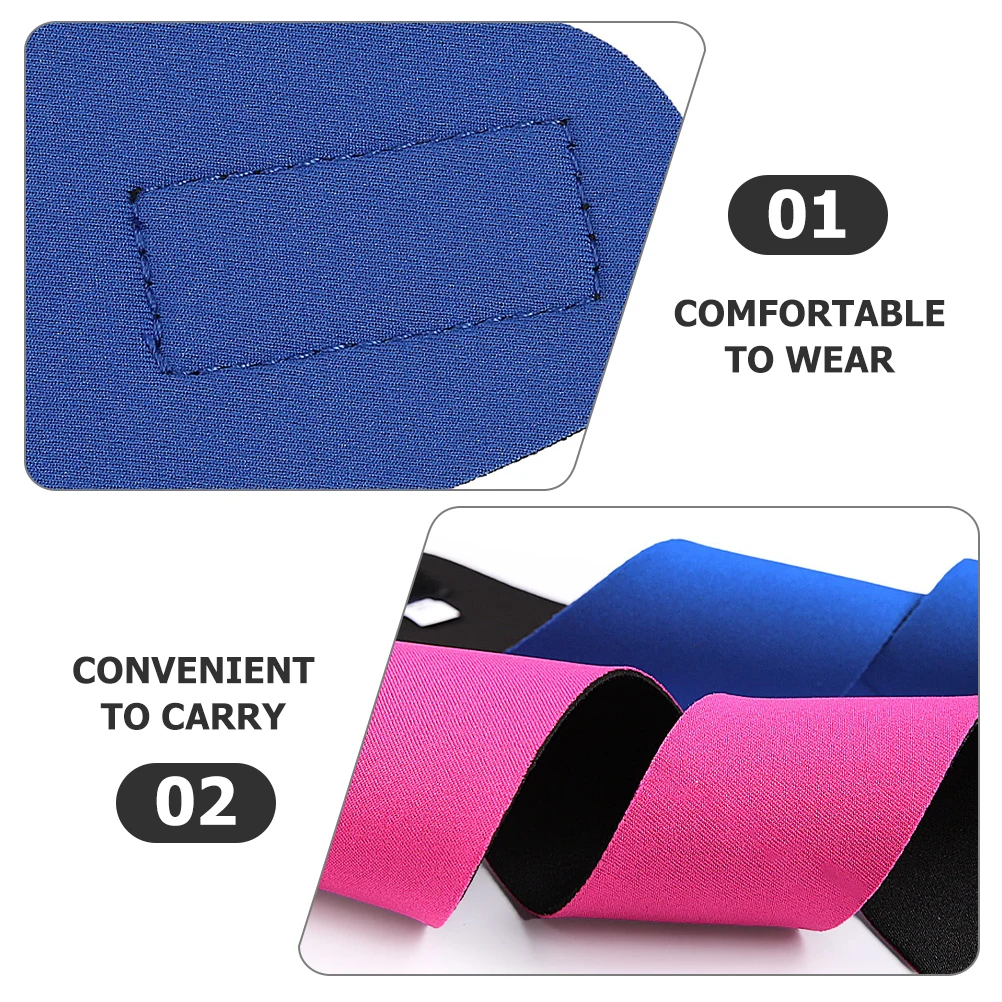

2pcs Neoprene Swimming Headbands Ear Protection Bathing Adjustable Band Pool Sports Headband Sticky Ear Covers Women