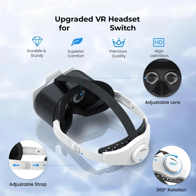 Headsets for OLED with Lens Virtual Reality Goggles Lightweight Virtual Reality Headsets