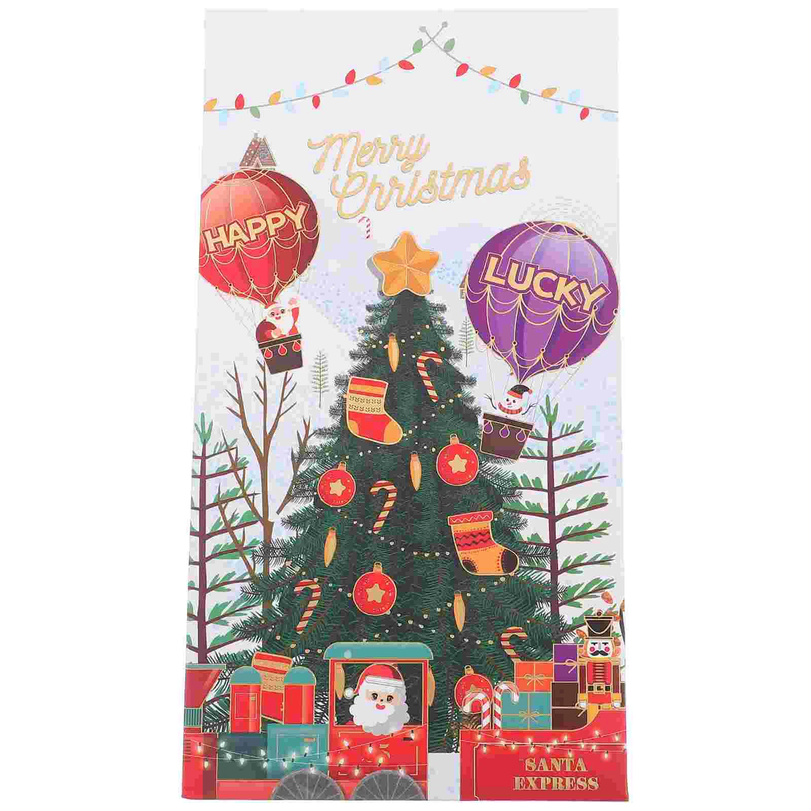 Three-dimensional Red Envelope Greeting Card Christmas Party Decor Decorative for Festive Paper 3d Xmas Themed Favor