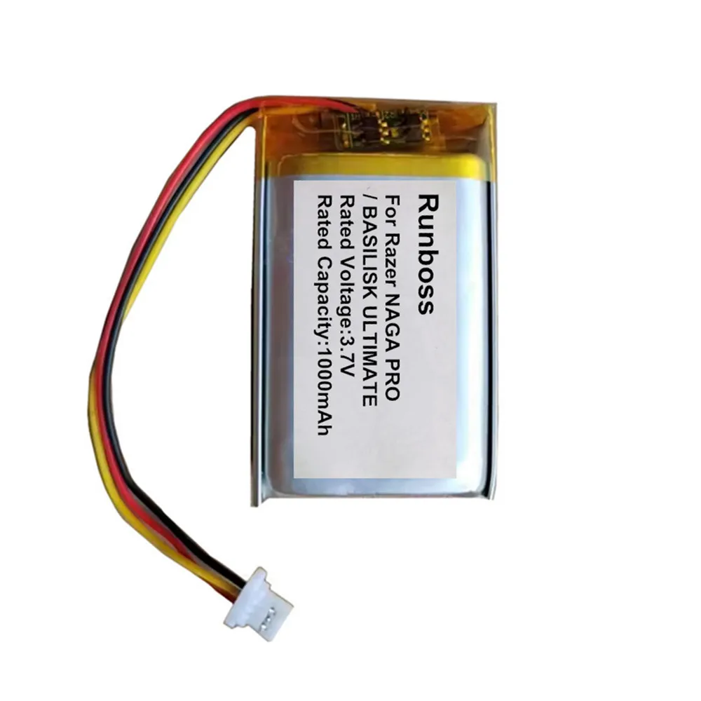 Battery For RAZER BASILISK ULTIMATE , RC30-031701 Mouse, NAGA PRO, RZ01-03420 034200100 1000mAh 3.7V Battery - view 4