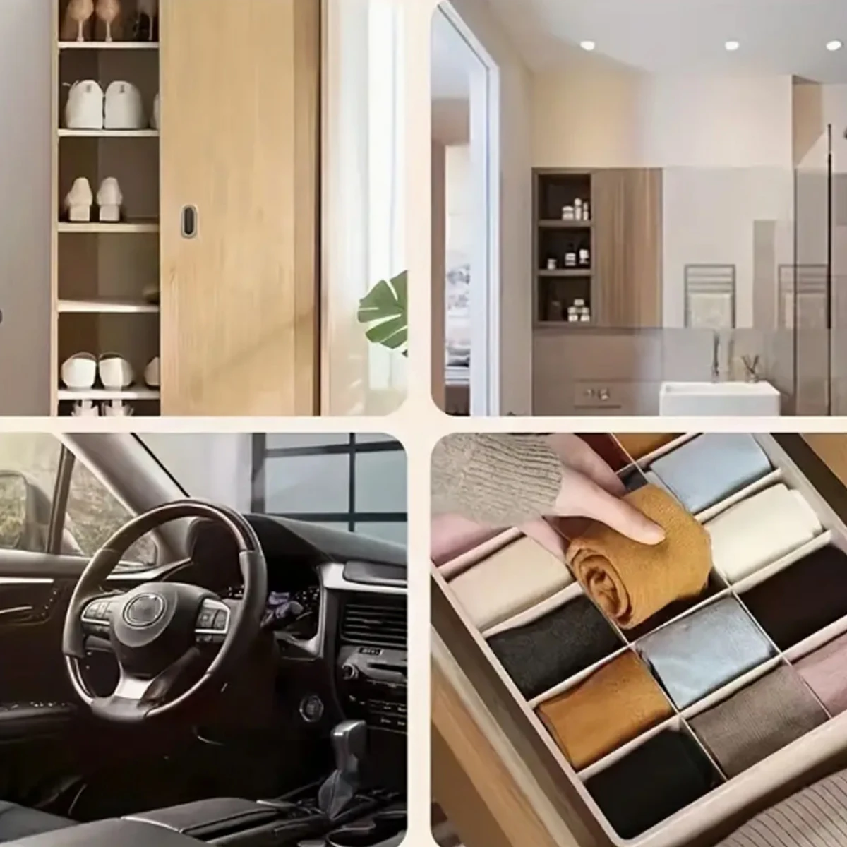 Car Aromatherapy Tablets Fragrance Desiccant TabletsFor Shoebox Drawer Wardrobe Aromatherapy Deodorant Aromatherapy
