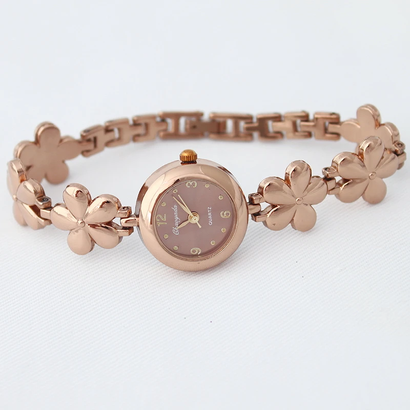 

10Pcs Women's Flower Bracelet Watches Vintage Casual Fashion Dress Wristwatches