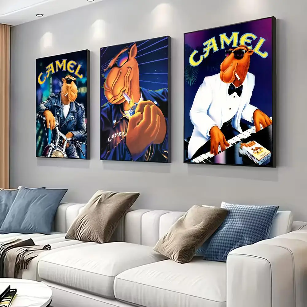 C-Cigarettes Joe C-Camel Poster for Modern Decor in Home Offices, Bedrooms, Living Rooms, Kitchens, Bathrooms.