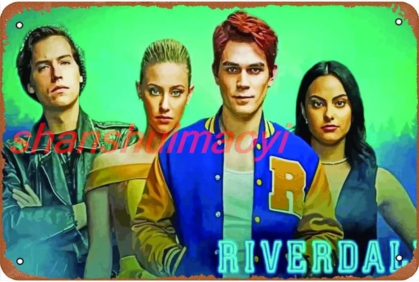 Riverdale Serie Characters Poster Movies & TV series Poster Tin Sign Vintage Metal Pub Club Cafe bar Home Wall Art Decorati sign