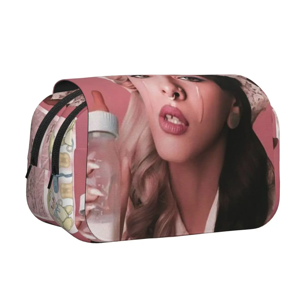 

Кожаный пенал-футляр Melanie Martinez с жестким корпусом, большой вместимости, для школьников и студентов