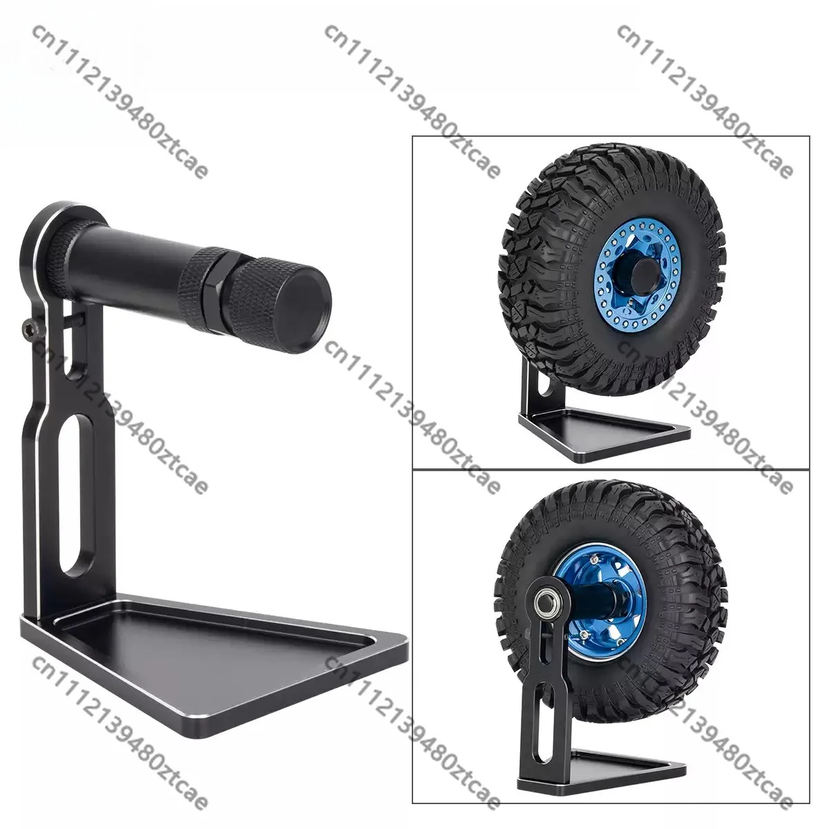 1/8 1/10 RC Car Aluminum Tire Dynamic Balance Stand With Hex Hub Adapter Wheel Balancing Tool For Truck Tire Repair Parts