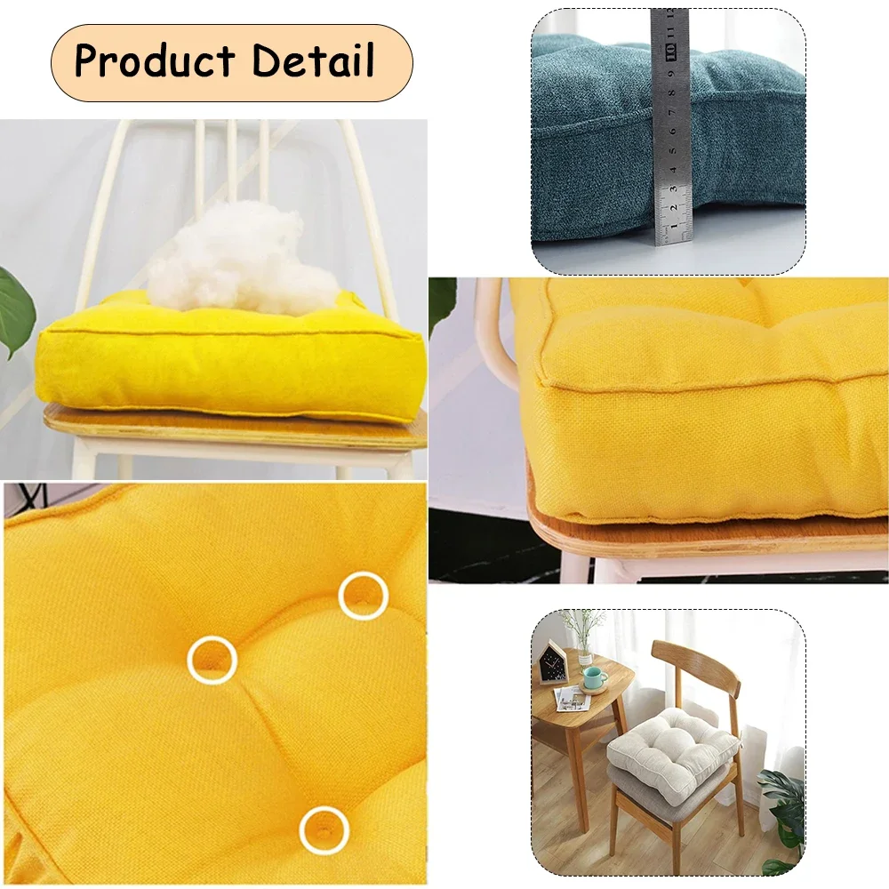 Cojines cuadrados gruesos Para sofá, alfombrillas decorativas Para tumbona de jardín/almohadillas para ventana de bahía, Cojines Decorativos Para Sofá, 1 ud.