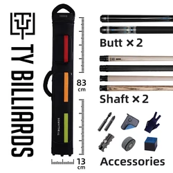 TY New Arrival 2 X 4 Case Billiards Accessories Multi-piece Rod Box Fashionable Billiard Pool Cue Case Bag Bolsa De Billar 2025