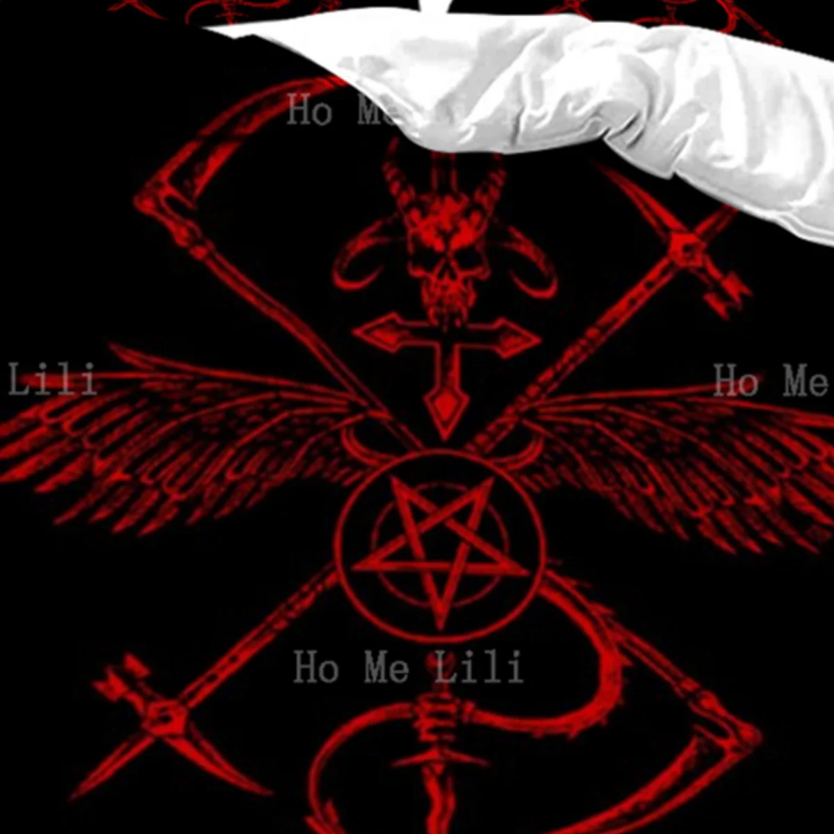 Satanic Symbol Music Album Edict Of The Antichrist Elect Duvet Three Piece Bedding Set