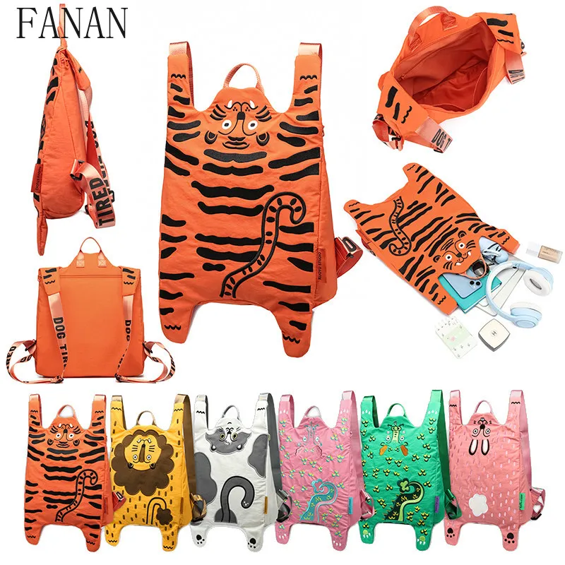 Casual Backpacks for Girl Japanese Style Original Design Women's Bags Cute Animal Travel Hiking Fitness Lightweight Backpack