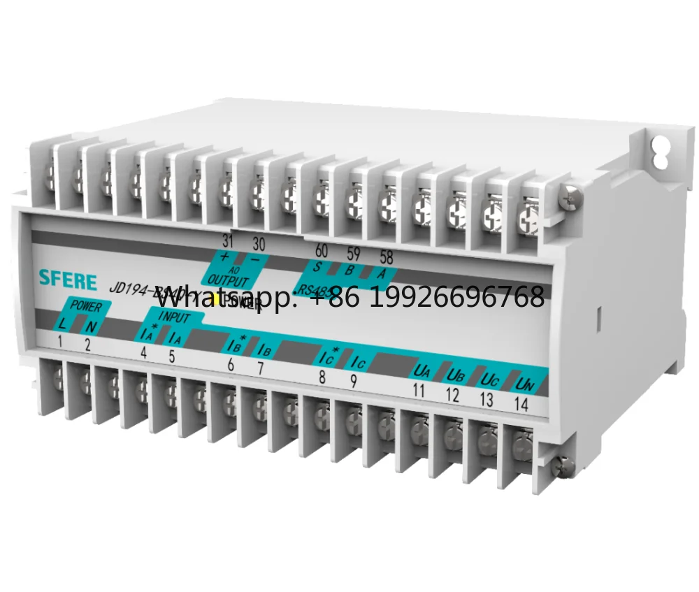 JD194-BS4I3T High Accuracy 3 Phase Ac Current Transducer RS485