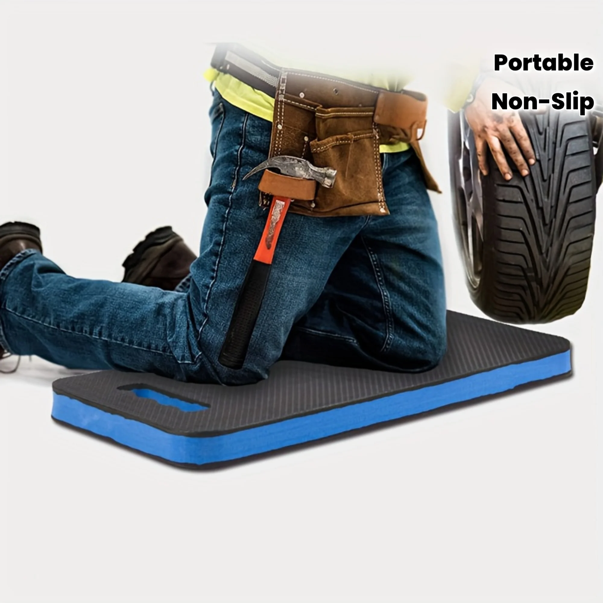 Thickened EVA Foam GardenKneeling Mat - Non-Slip, Moisture-Resistant, Portable Outdoor Cushion with Handle for Gardening, Repair