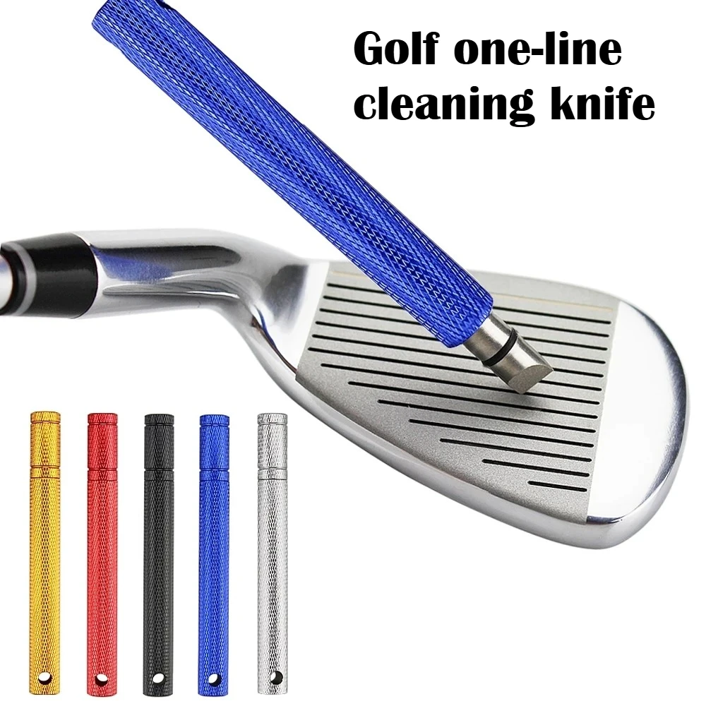 Golf Club Grooving Sharpening Tool 5 colors Golf Groove Sharpener Wedge Club U V Type Square Regroover Blade Cleaning Tool