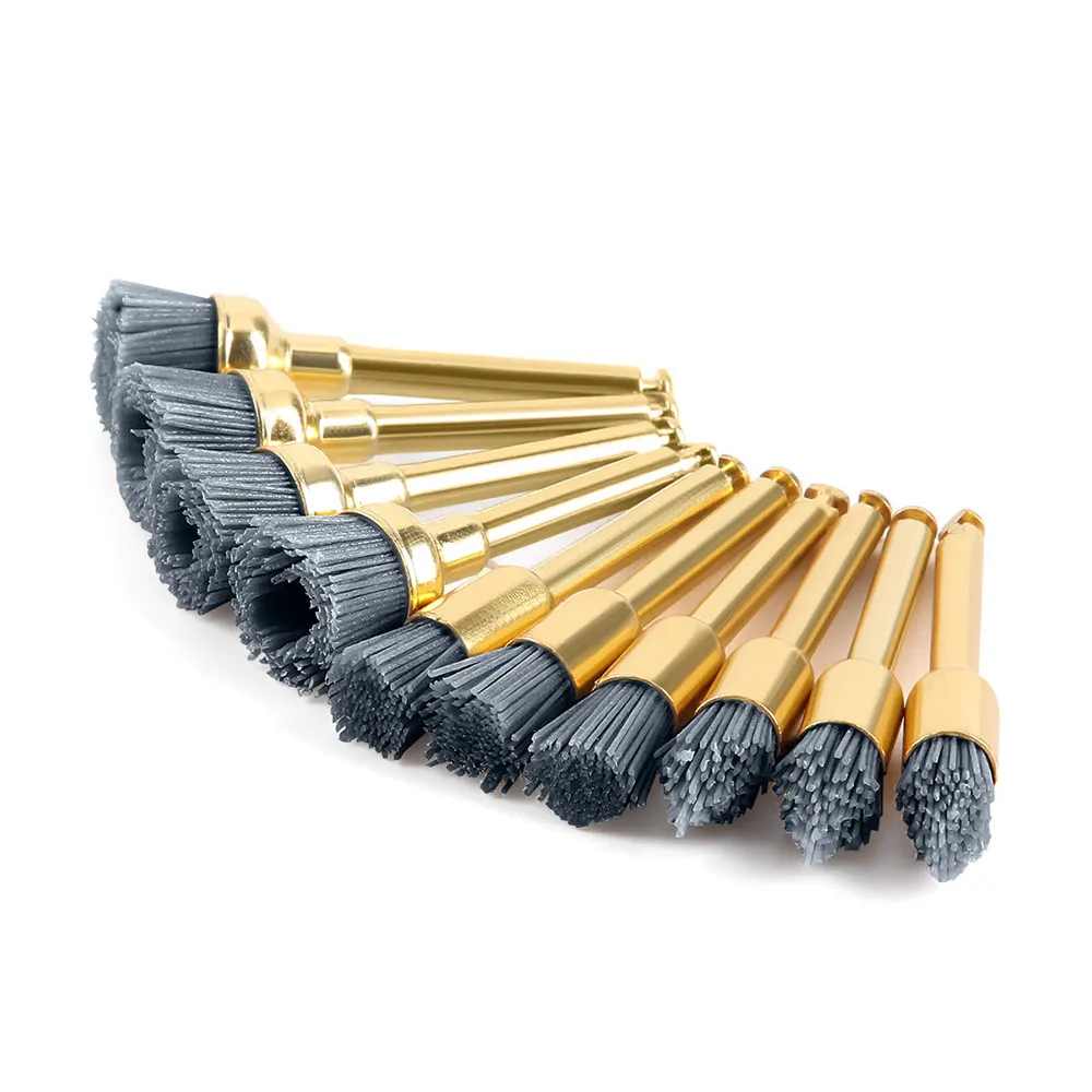 10pcs Dental Polishing Brush Aluminium Oxide/Silicon Carbide Polishing Prophy Brushes For Contra Angle Handpiece image 2