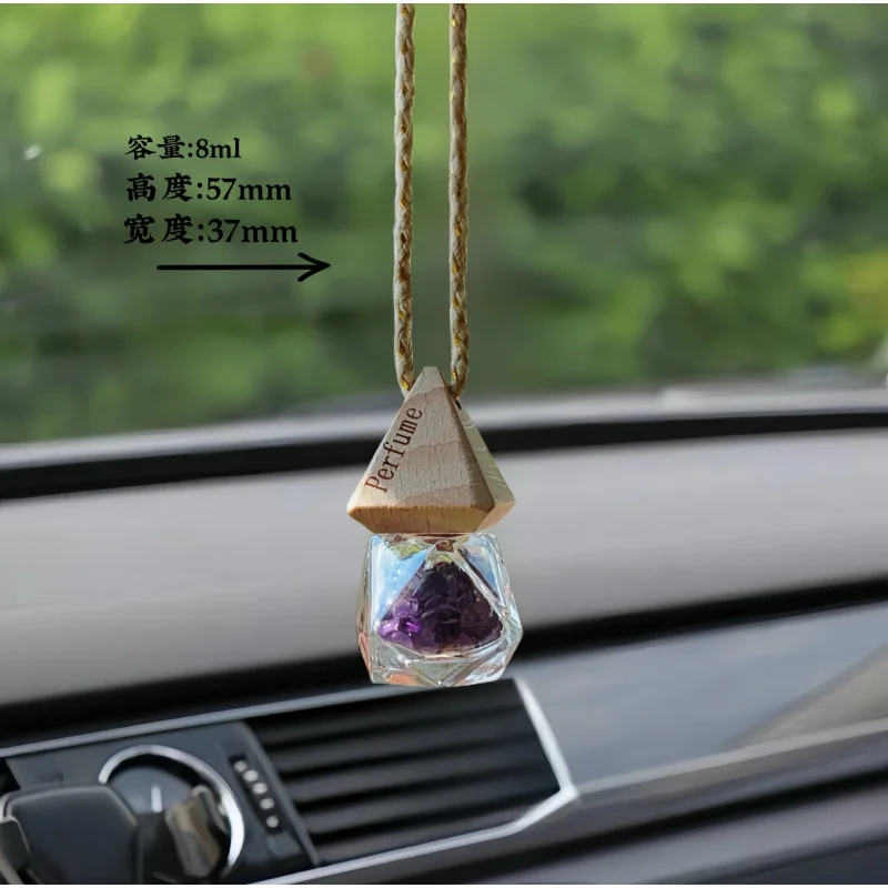 

Triangle Cover Diamond Transparent Fire Extinguisher Bottles Car Aromatherapy Bottles Gravel Bottle Automobile Hangi Lukcy Chamr