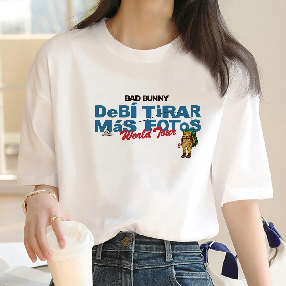 Bad Bunny shirt femme kawaii Retro aesthetic party cute t shirt korean fashion clearance sales gyaru