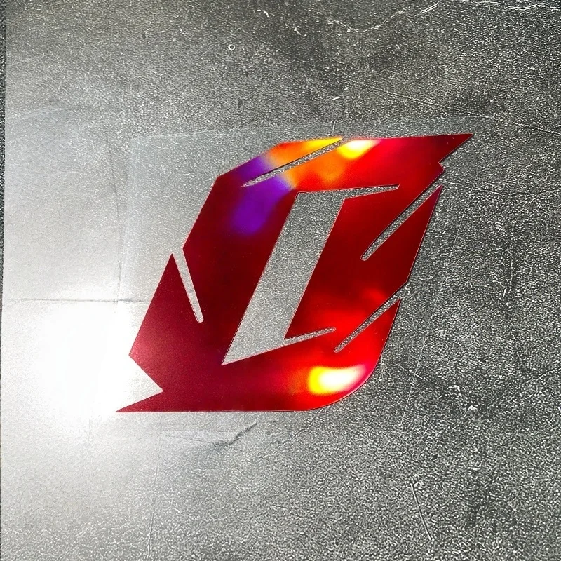 1PC Rot Laser Motorrad Aufkleber Arabische Ziffer Wasserdicht für Motorrad Helm Kraftstoff Tank Kotflügel Roller Körper Vinyl Aufkleber
