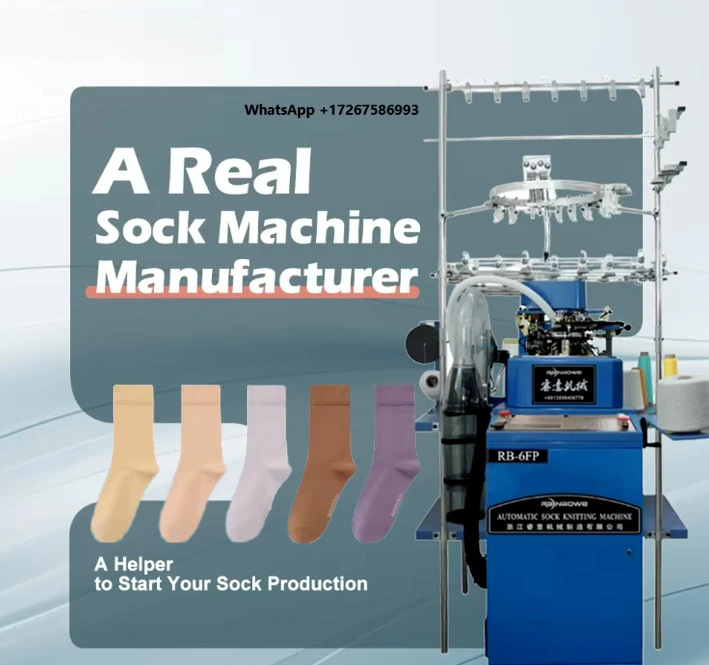 Low Price Fully Computerized Servo Motor Sock Knitting Machine with High Capacity 300-400 Pairs/Day and 2-Year Warranty
