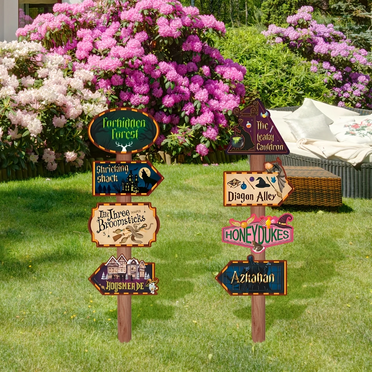 20 Pieces Wizard Party Directional Signs, Wizard Party Signs Harry Party Supplies Welcome Wizard Signs for Birthday Showman Them