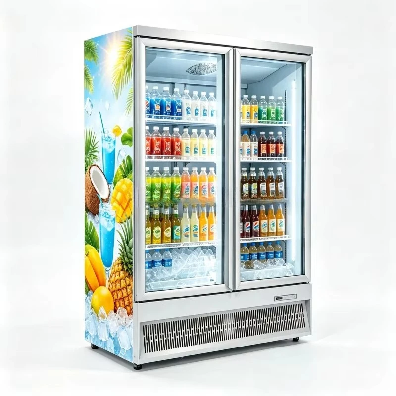 Bottom Unit 2 Door Floral Display Chiller Commercial Flower Preservation Cabinet for Florist shi