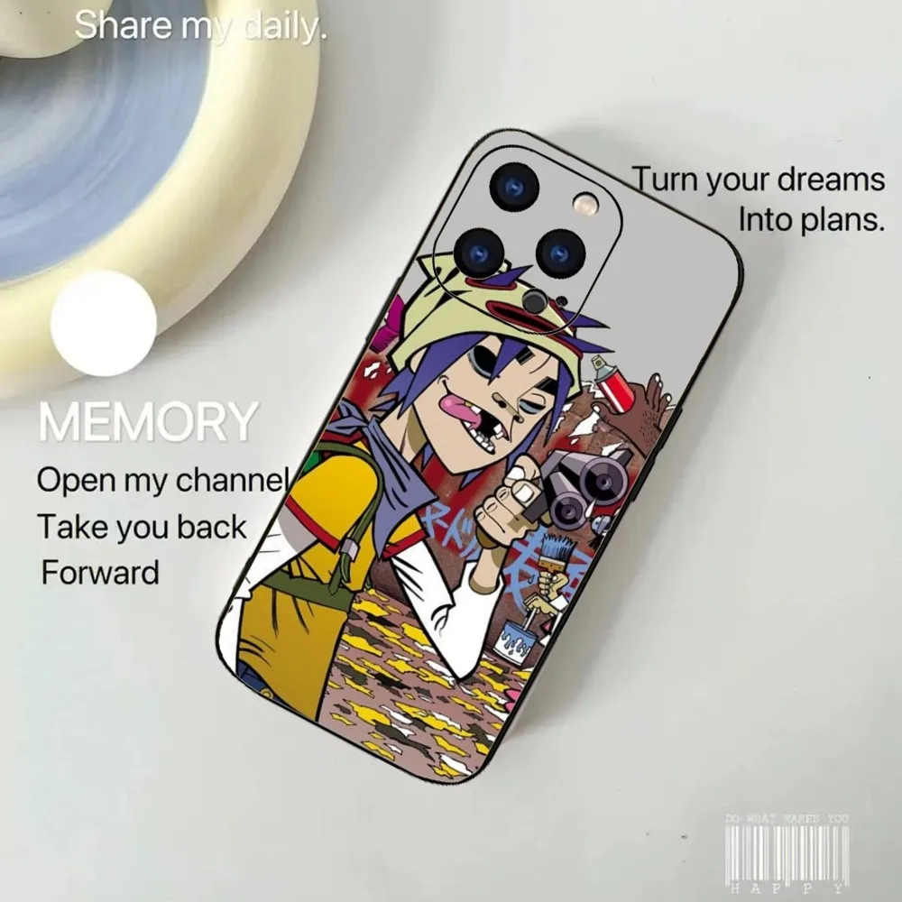 virtual band GORILLAZ Phone Case For Iphone 15 11 13 14 Pro Max 7 8 Plus X Xr Xs Max Se2020 12mini Cover Case