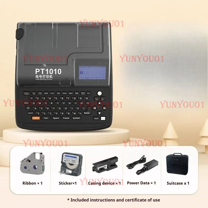 

PT1010 Portable Commercial Heat Transfer Label Printer, Heat Shrink Tubing Automatic Numbering Machine