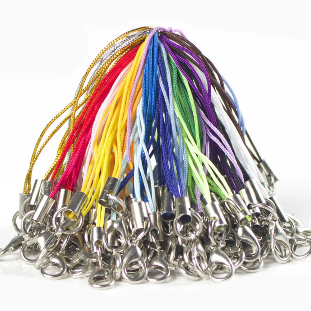 

100 Pcs Phone Lanyard Cellphone Lariat with Lobster Clasp Mobile Straps Charm Hook