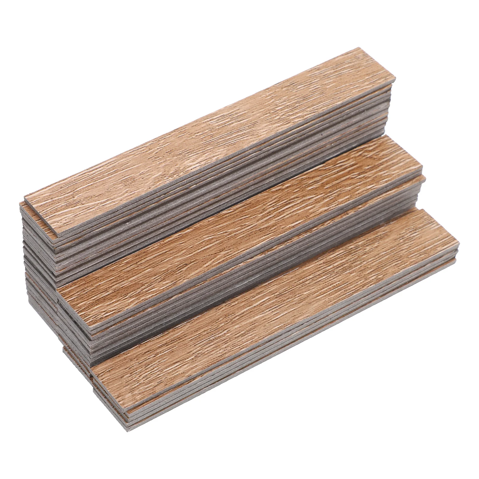 

40pcs House Flooring 1:12 Scale Self-Adhesive Wood Grain Floorboards For Miniature Dollhouse Decoration Realistic Wear-Resistant