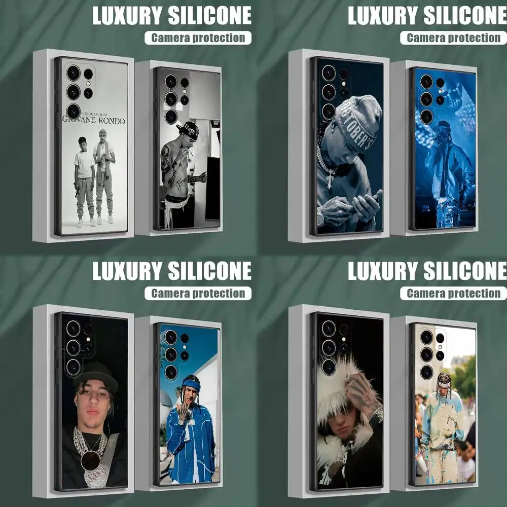 

R-Rondodasosa Music Phone Case For Samsung S25,S24,S23,S22,S21,S20,S10,Ultra,Plus,Lite,FE,Soft Silicone Black Cover
