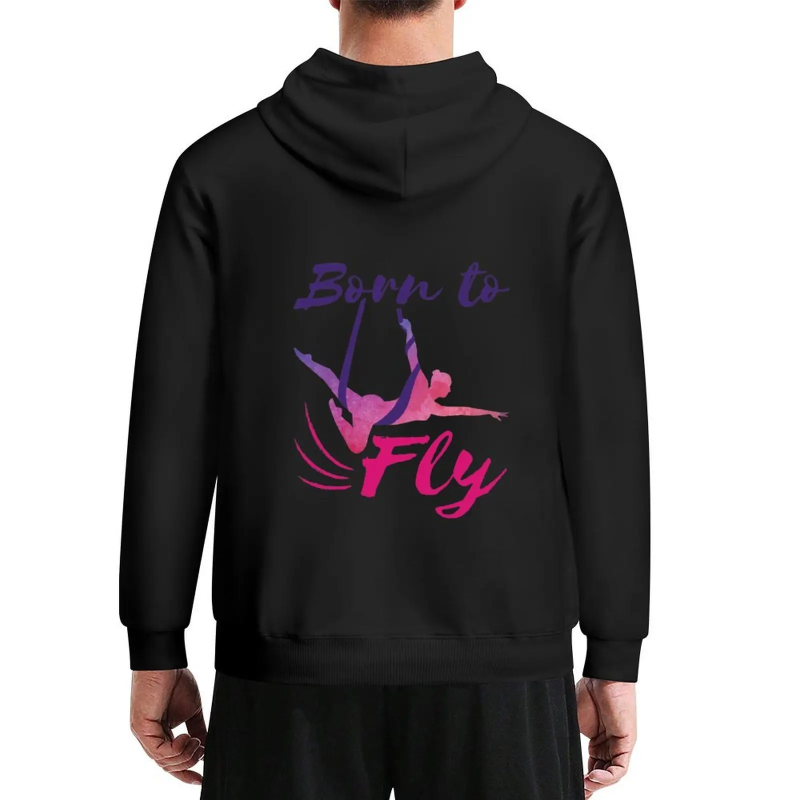 

Aerial Yoga Born to Fly Hoodie autumn clothes korean style clothes fashion men korean clothes new in hoodies and blouses