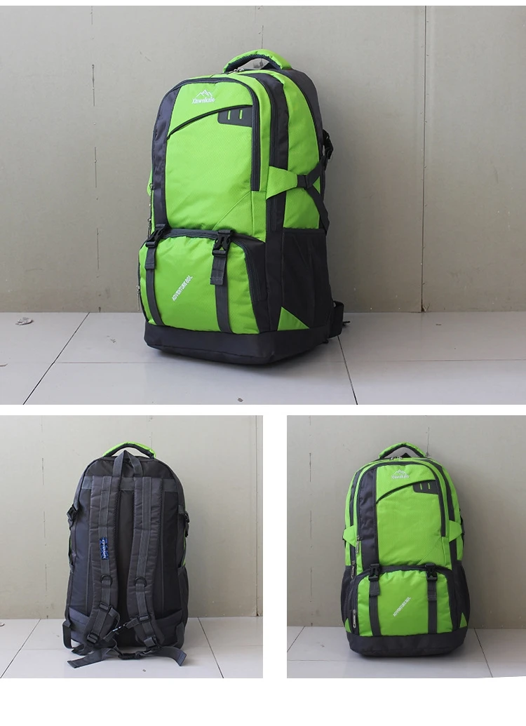 Outdoor 80L Large Capacity Waterproof Camping Hiking Backpack Men Women Trekking Climb Travel Luggage Bag Oxford Cloth Rucksack