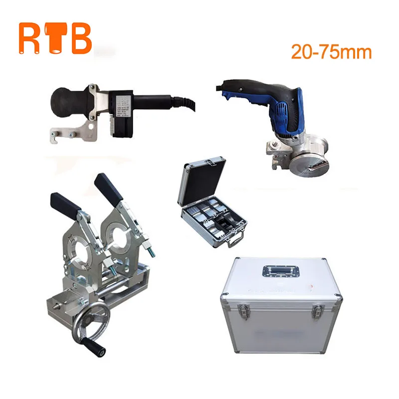 Tube Clamps tool 20-75mm MINI 75 Clamps  butt fusion maichine  Portable tool    PPH  PVDF Hand Push Type Butt Welding Machine