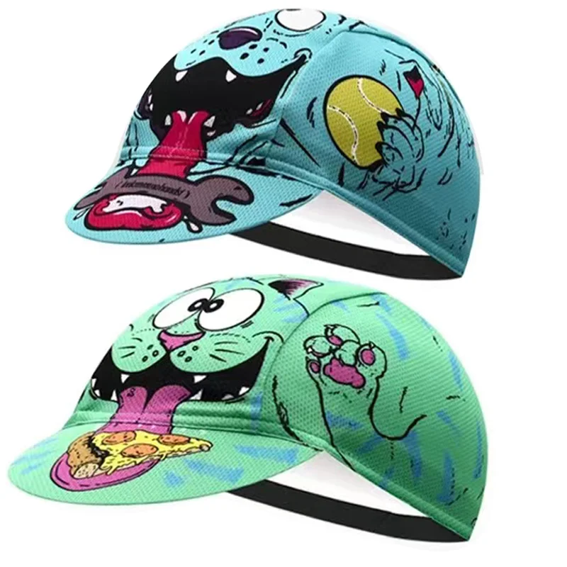 

New Classical 2 Styles Green Blue Multicolor Summer Cartoon Cycling Cap Woman Man